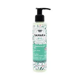 Lait Démaquillant au CBD – Sanaka Bio | Soin Nettoyant Bio Apaisant pour Peau Sensible 150 ml