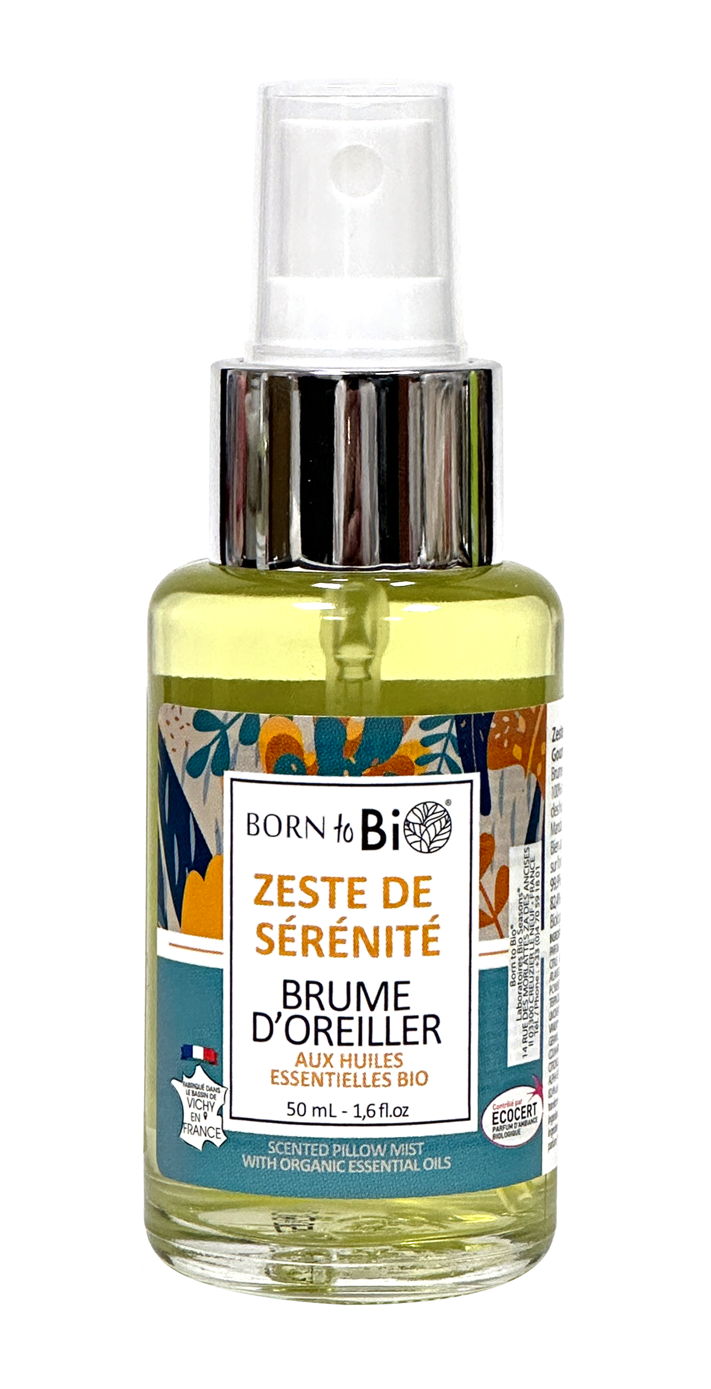 Brume d’oreiller zeste de sérénité _ Huiles essentielles pour le sommeil 50 ml