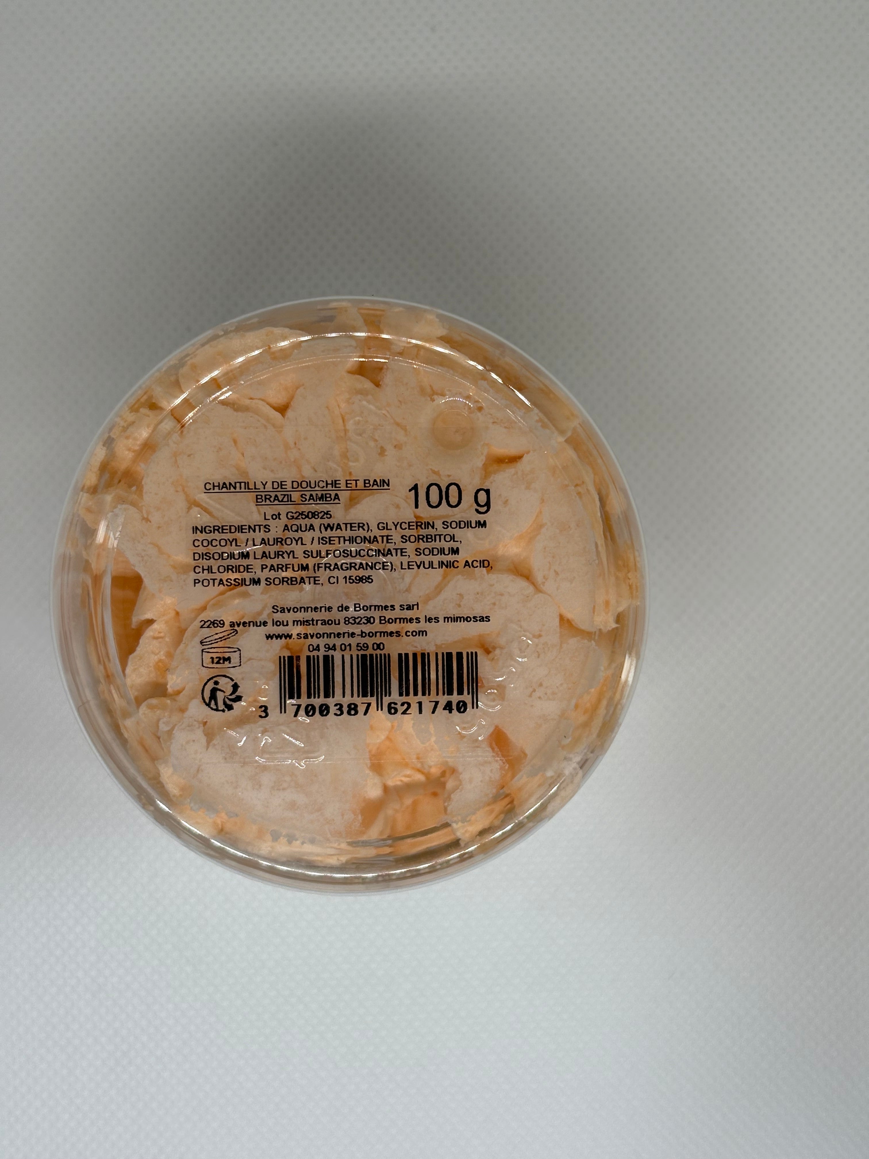 💃 – CHANTILLY DE DOUCHE BRAZIL SAMBA 100G – KCOSMÉTIQUE