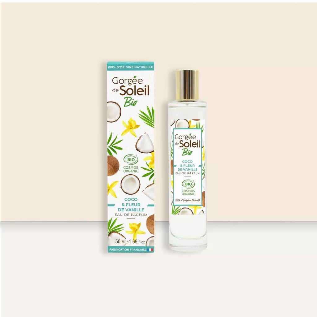 EAU DE PARFUM COCO & FLEUR DE VANILLE - Certifiée BIO COSMOS (50ml)