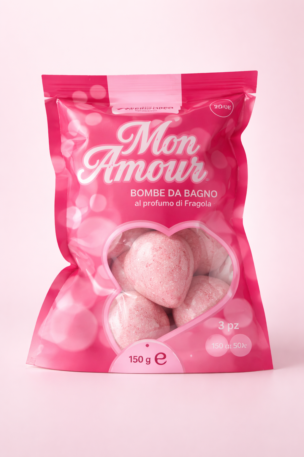 Bombe de bain mon amour à la fraise