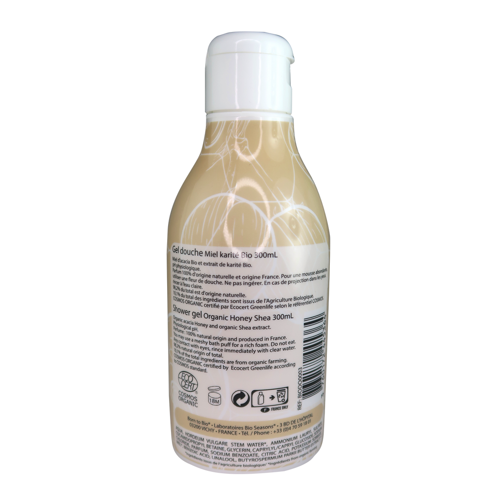 Gel douche Miel Karité  Born to Bio 300 ml